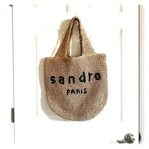 Sandro straw bag
